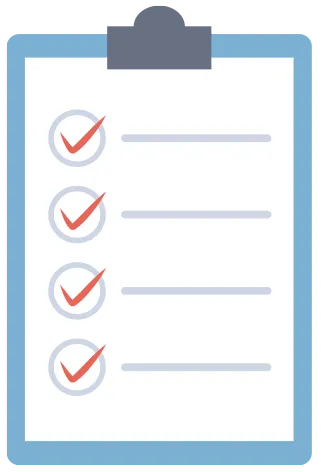 clipboard with checkmarks