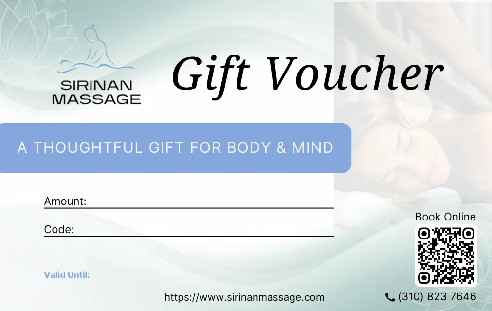 Gift Voucher for Sirinan Massage in Marina del Rey