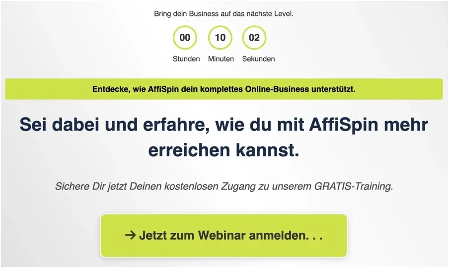 AffiSpin Textpage