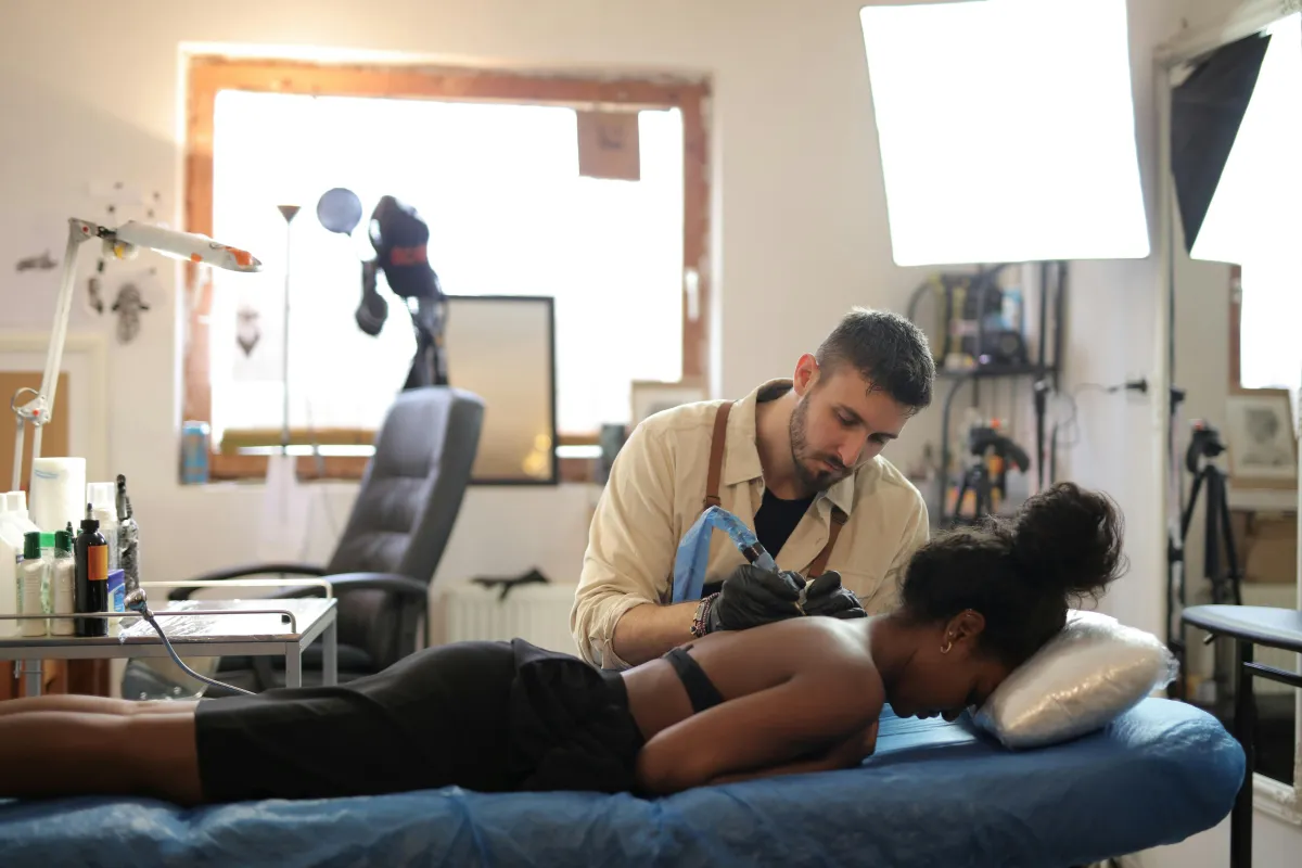 personalized tattoo by tattoo artist