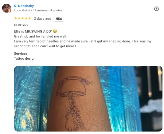 Tattoo Customer's testmonials