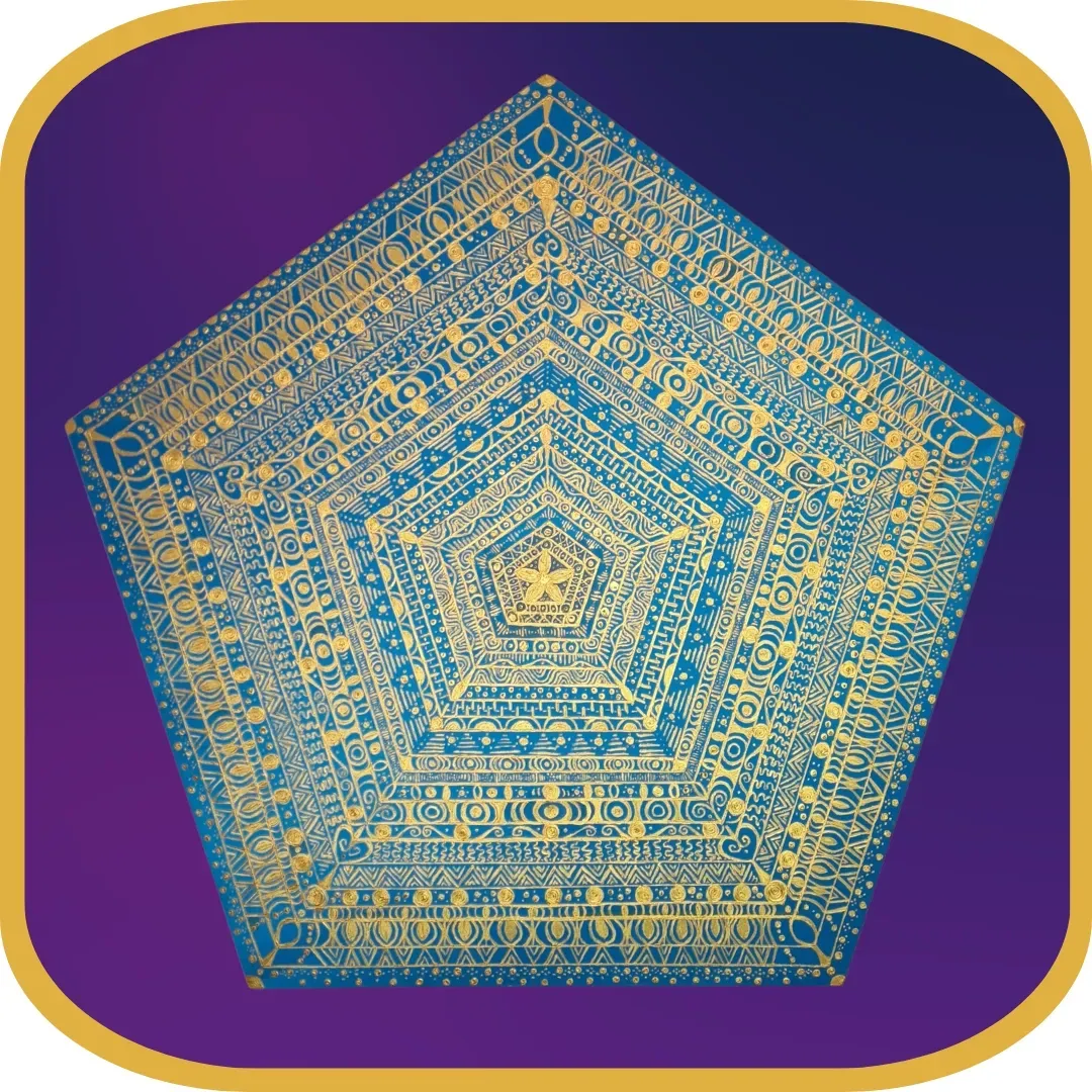 Das Portal des Erblühens und Wohlstandes – pentagonförmiges Kunstwerk