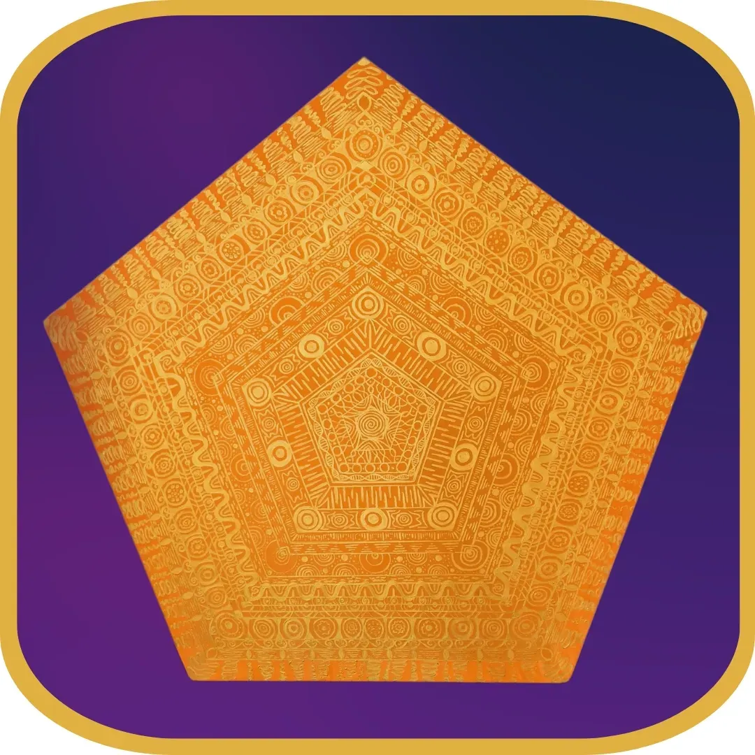 Das Portal der Teleportation – pentagonförmiges Kunstwerk