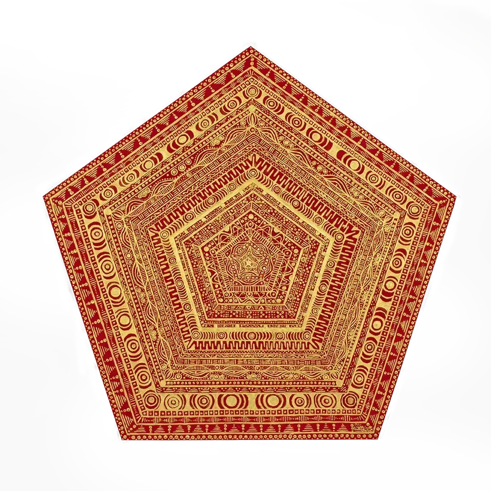 Das Portal der Bestimmung – pentagonförmiges Kunstwerk