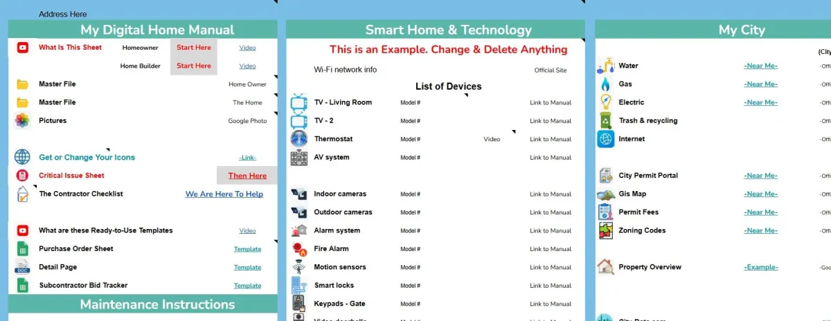 Contractor Checklist Homeowner Journal