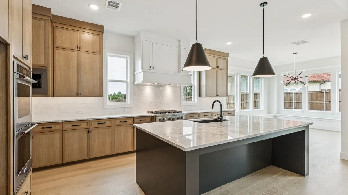 Kitchen in a custom home
