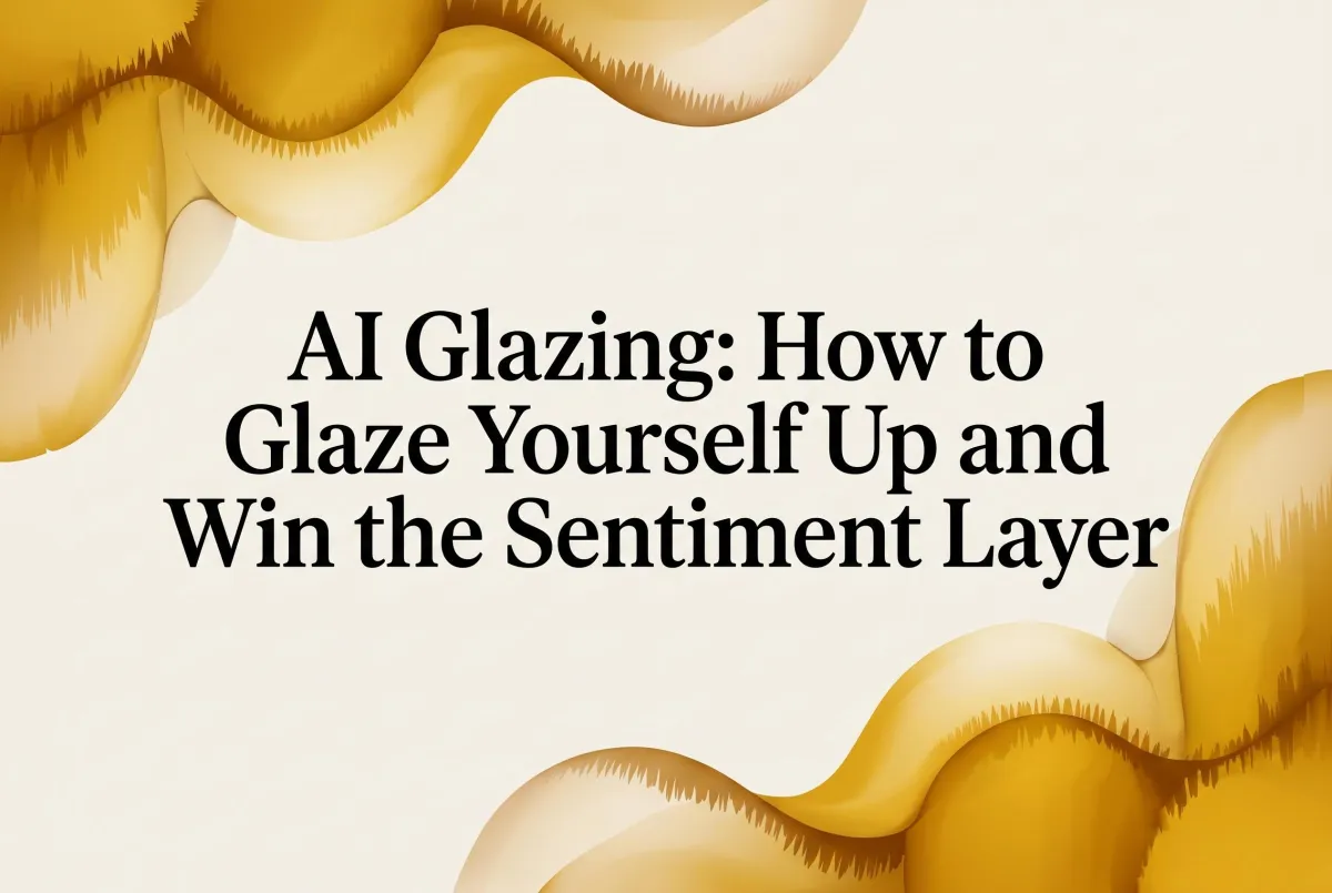 AI Glazing: How to Glaze Yourself Up and Win the Sentiment Layer