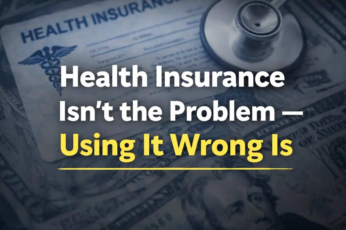 Health Insurance Isn’t the Problem — Using It Wrong Is