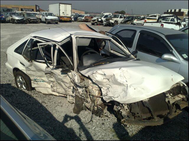 Image of the car that Pieter had his acicdent in