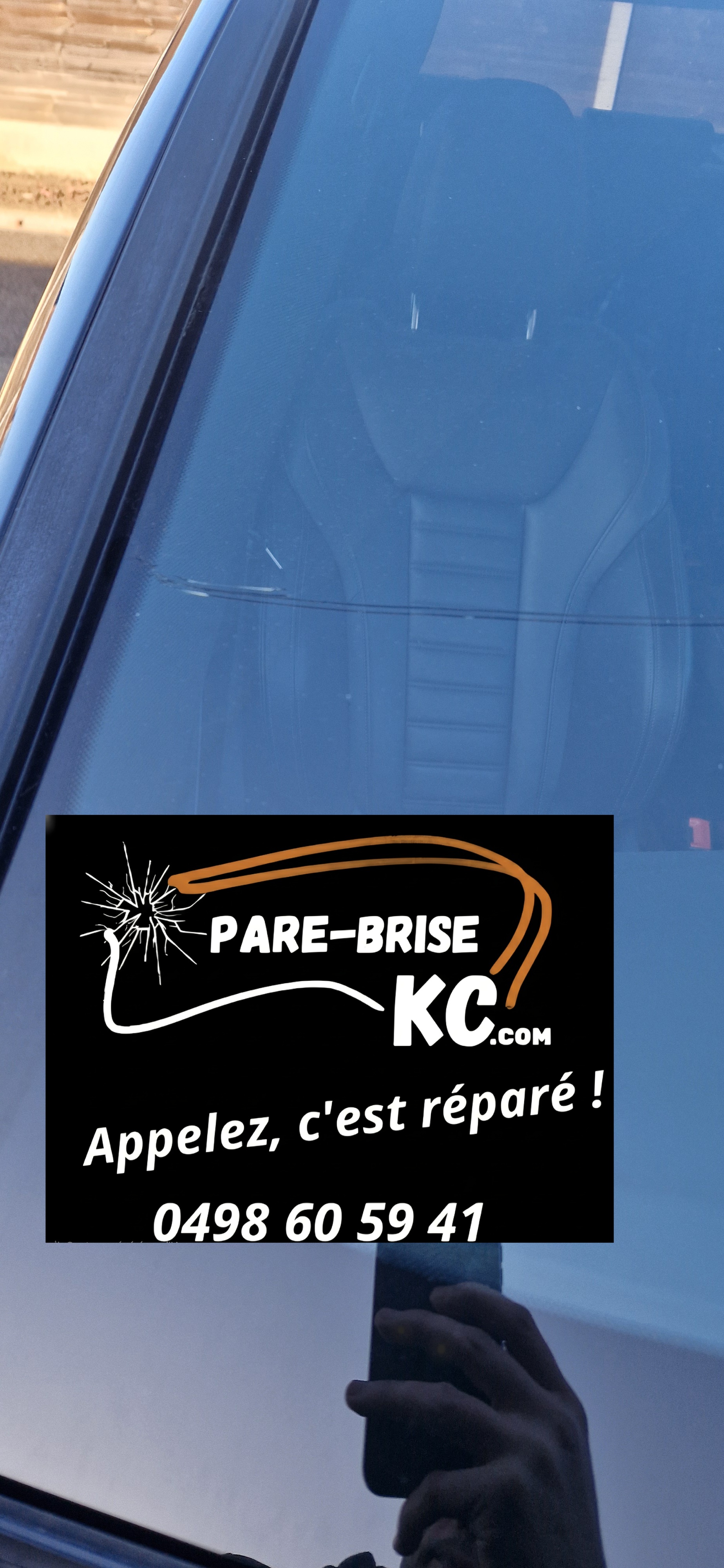Impact pare brise