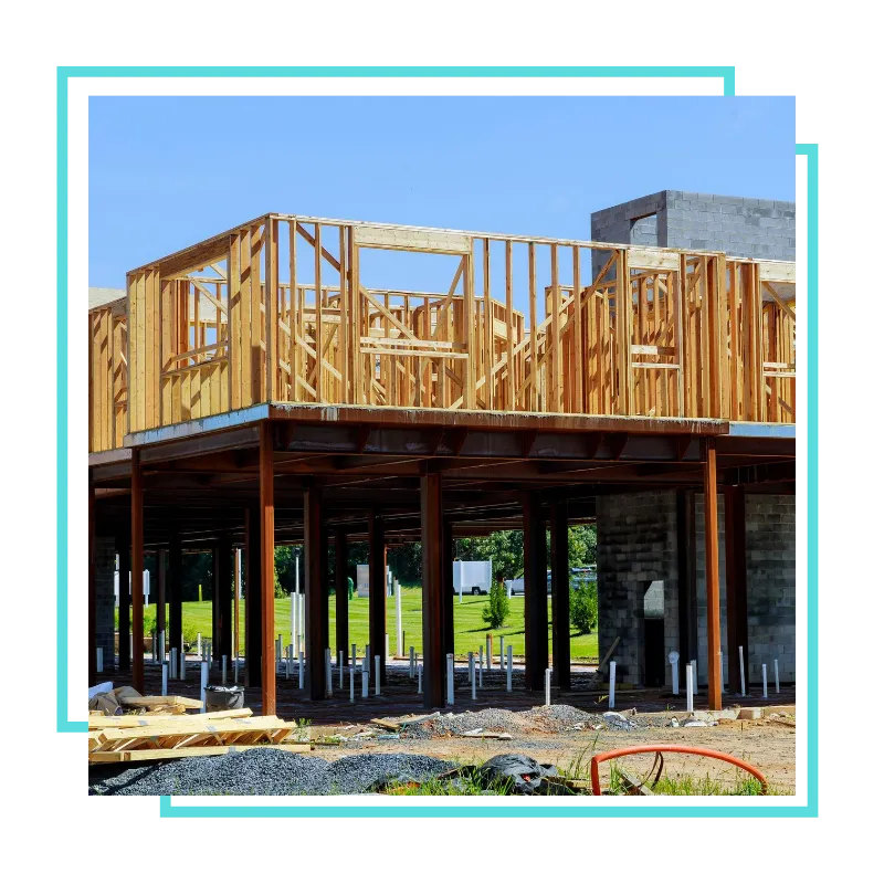 Commercial contractor reviewing a business construction space