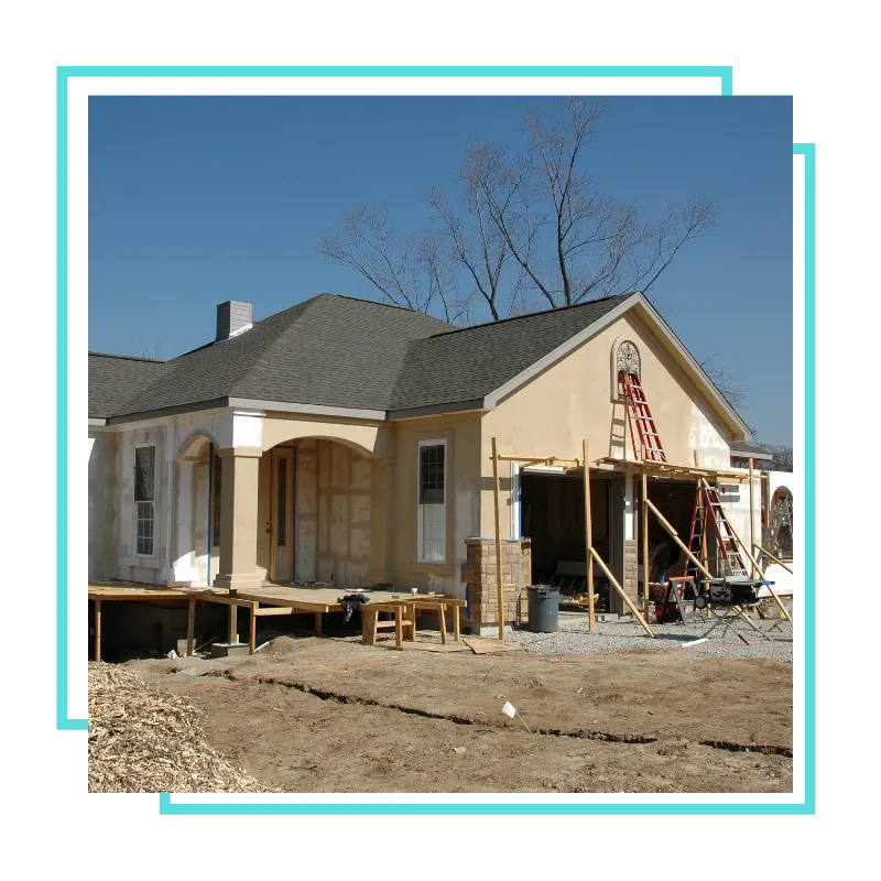 Custom home addition builder reviewing a Fairfax project plan 