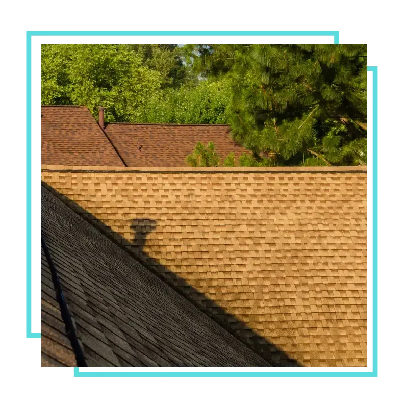 Commercial roofing contractors working on a Chantilly property