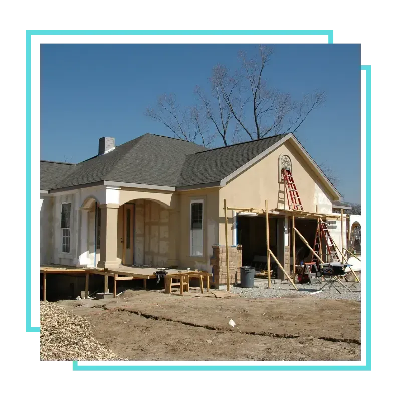 Custom home addition builder reviewing a Fairfax project plan 