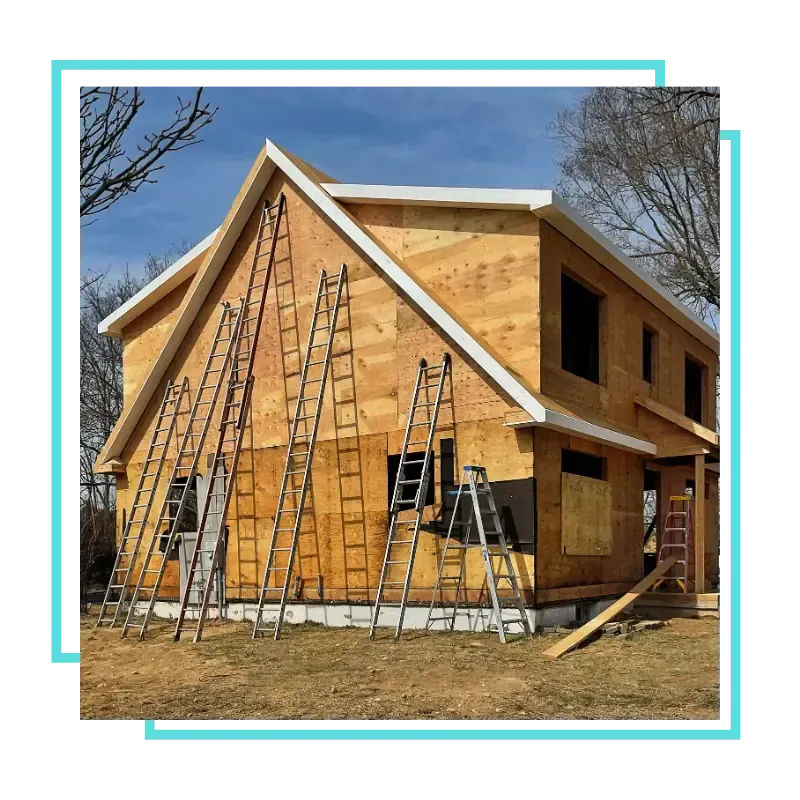 General Contractor in Chantilly, VA reviewing home project plans