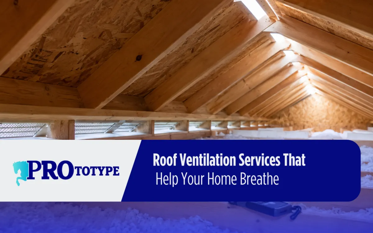 roof ventilation services improving attic airflow in a home