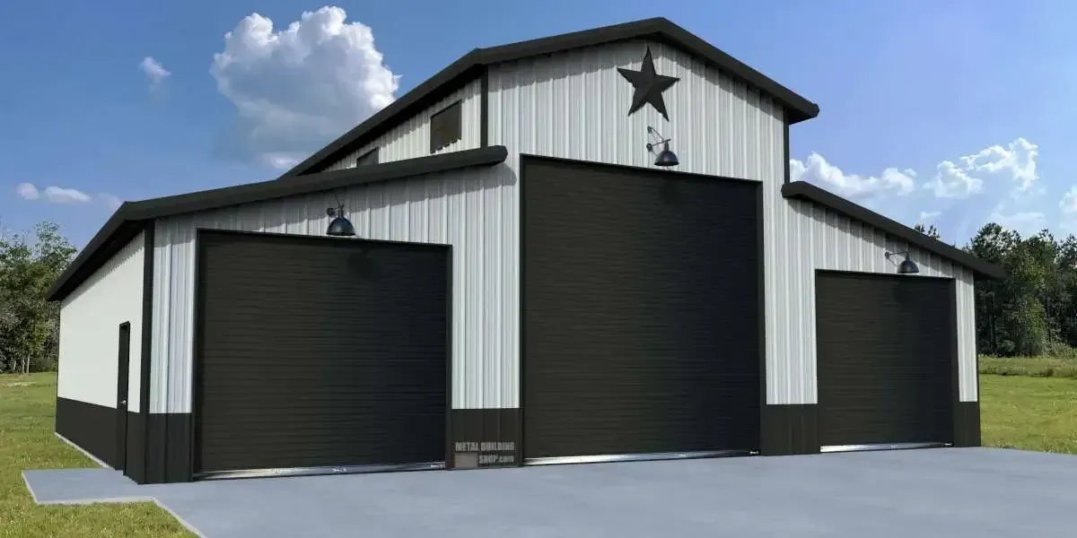 Custom steel warehouse built by Port Metal Building in Burlington