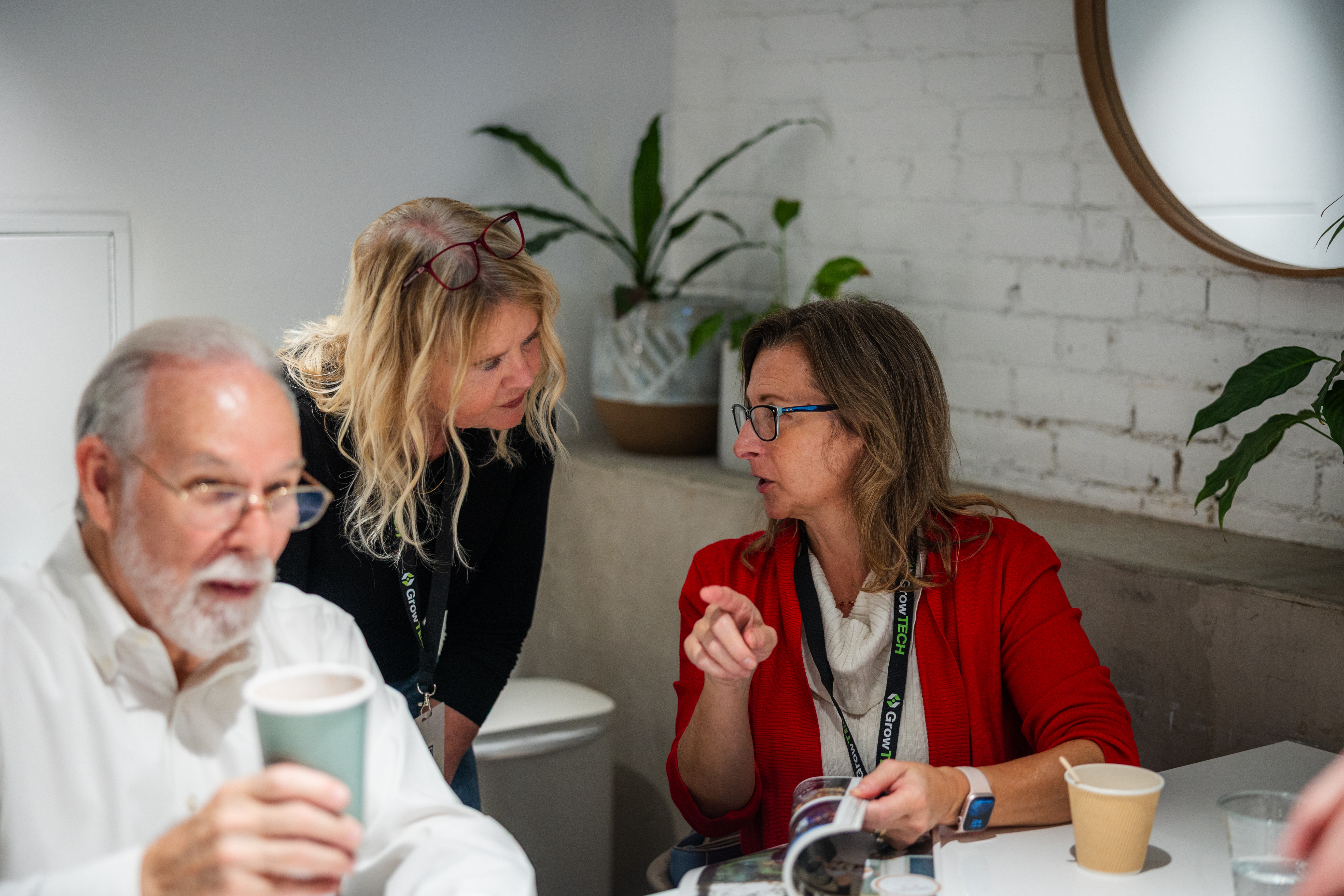 leaders in discussion