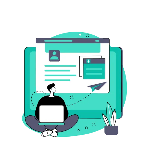 A marketing consultant meeting with a small business owner in a cozy office, both reviewing a marketing plan on a laptop, with coffee cups and notepads on the table, showing a supportive, collaborative environment.