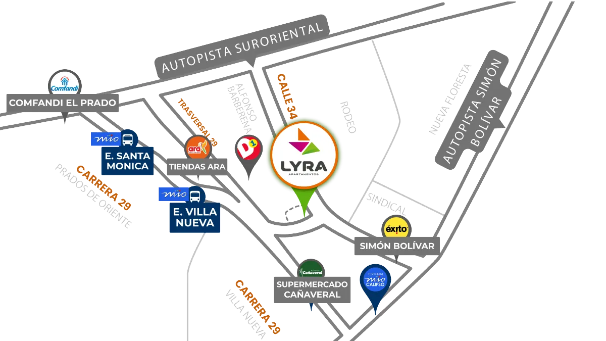 Mapa LYRA Cali