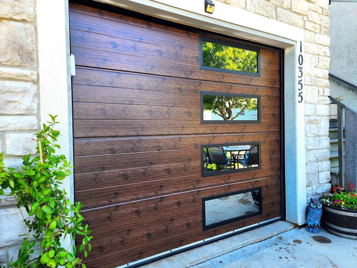 brown wooden fence on gray and white ground