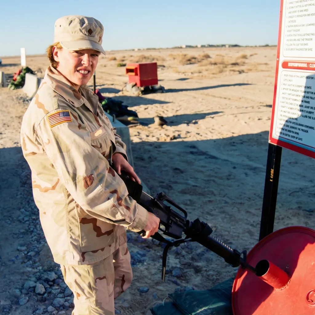 Image of female US soldier