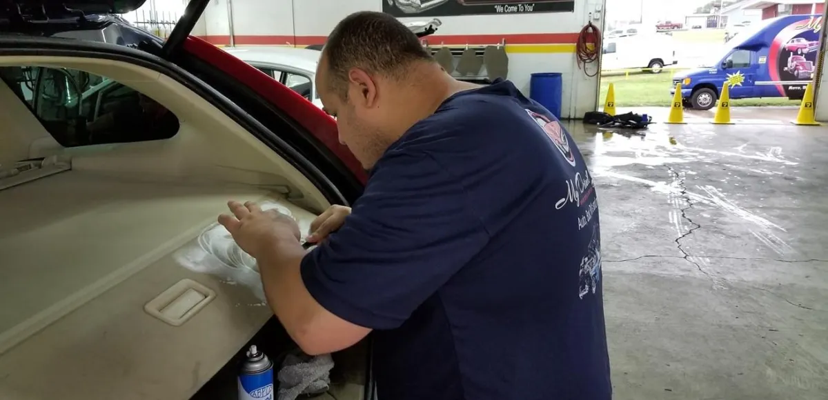 Interior car detailing and leather conditioning service Fort Worth