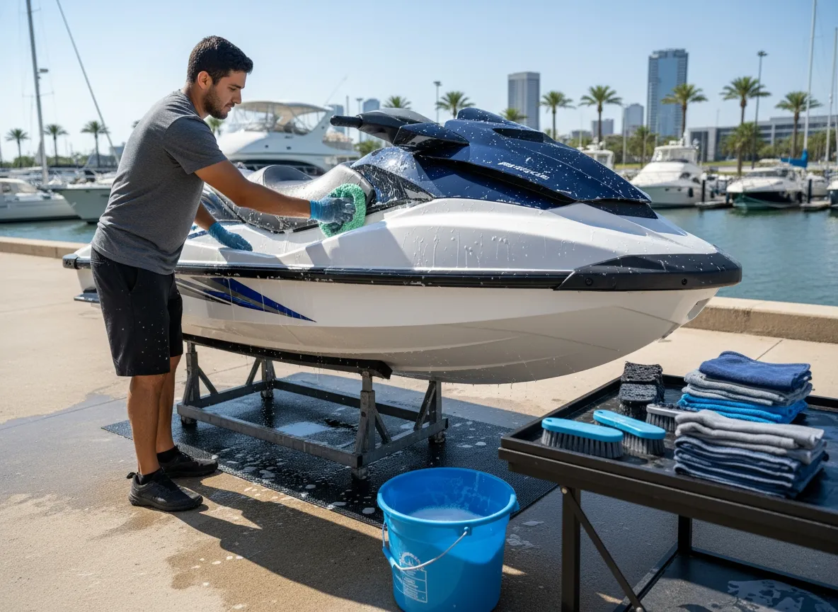 Before and after full detail service on sedan in Fort Worth Texas