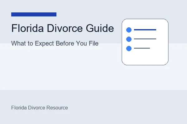 The 2026 Florida Divorce Guide: What to Expect Before You File