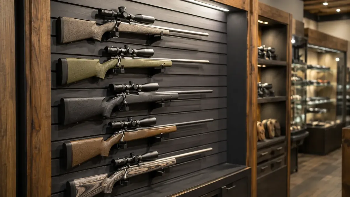 IMAGE 1 Clean rifle display wall