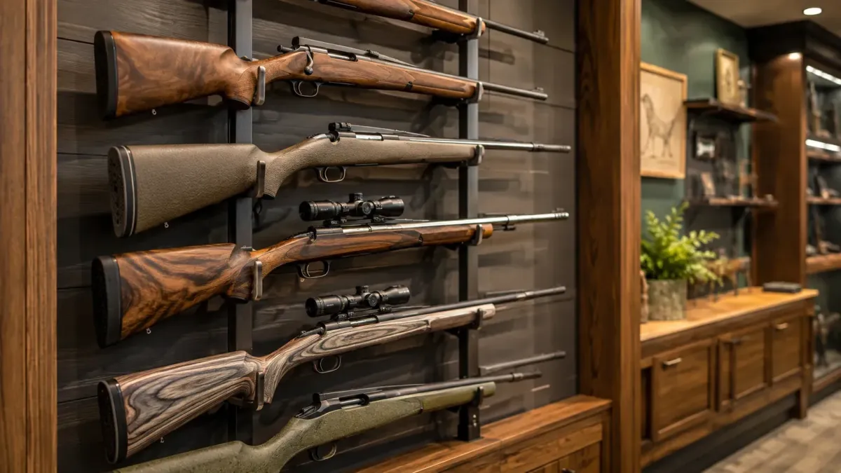 Placeholder for Rifles on clean display wall