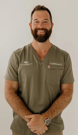 Dr. Tanner DeBettencourt, chiropractor at Roots Chiropractic and Wellness in Beaumont, TX