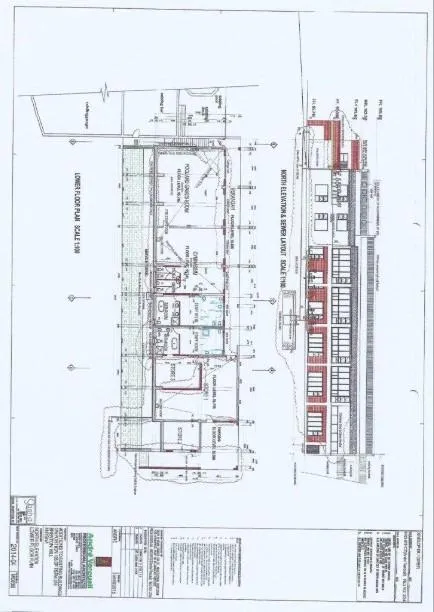 a conference room with a large table and chairs
