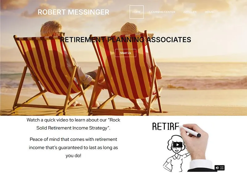 Retirevo Agent Websites are integrated into your existing brand.