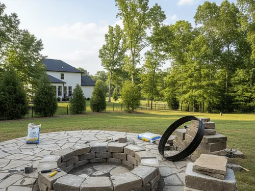 Fire Pit Installation in Lula, GA
