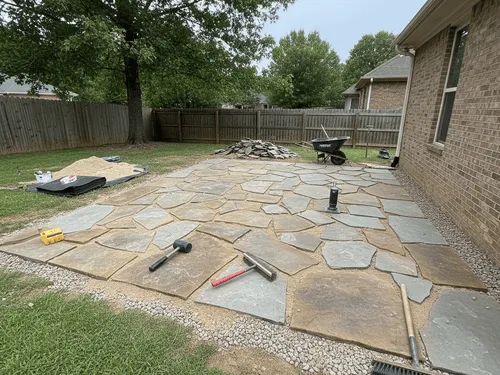 Flagstone Installation in Lula, GA