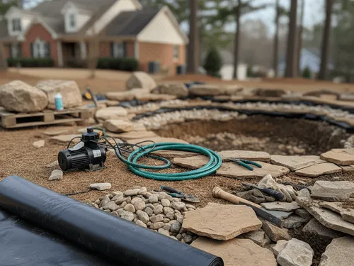 Dawsonville, GA Water Garden Installation