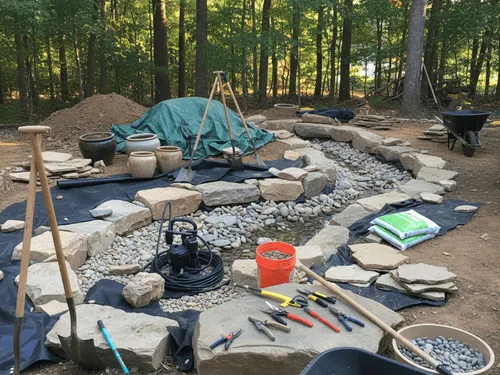 Lula, GA Water Garden Installation