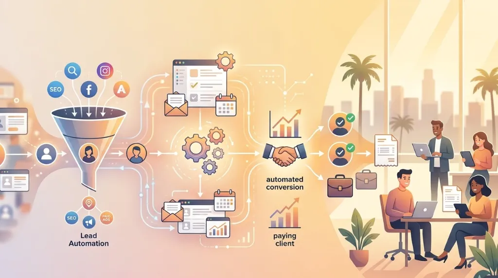 Lead Automation for Digital Marketing Agencies: Converting Website Visitors into Paying Clients with Marketing Automation Software