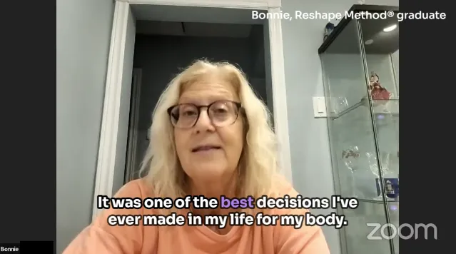Bonnie's (62) back pain is gone: she's gardening, walking hills, and sitting cross-legged on the floor