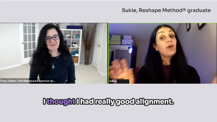 Sukie (48) went from 20+ years of pain to teaching yoga pain-free – and losing her menopause middle