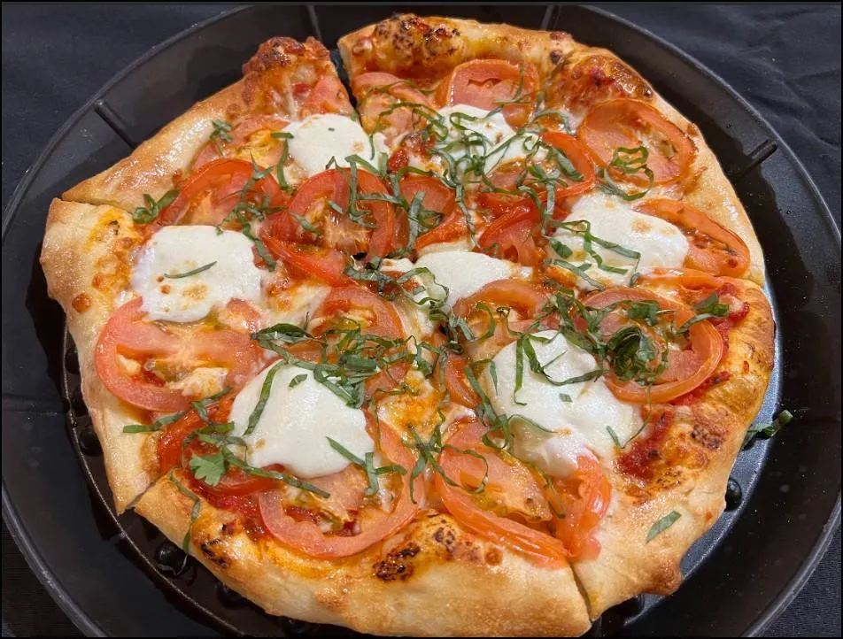 Margherita Pizza at MB2 Entertainment in Bakersfield