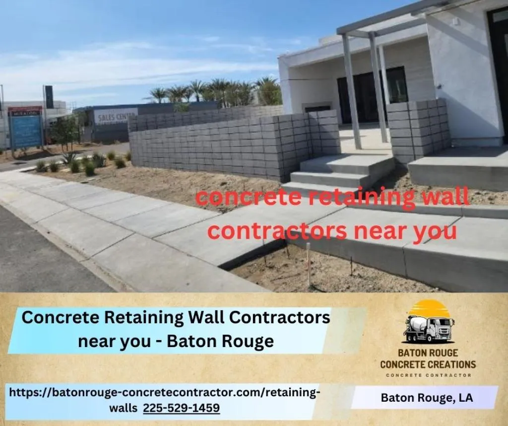 Concrete Retaining Wall Contractors near you