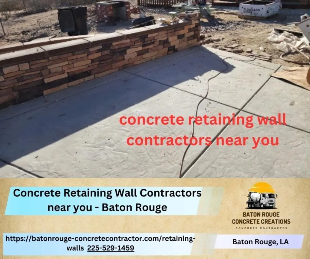 Concrete Retaining Wall Contractors near you