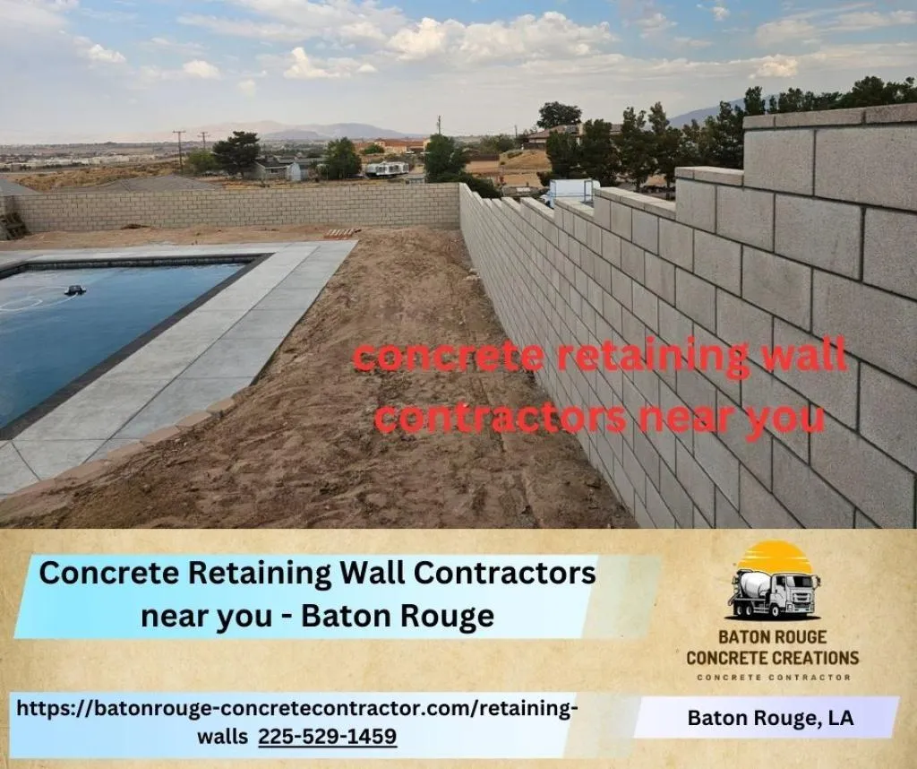 Concrete Retaining Wall Contractors near you