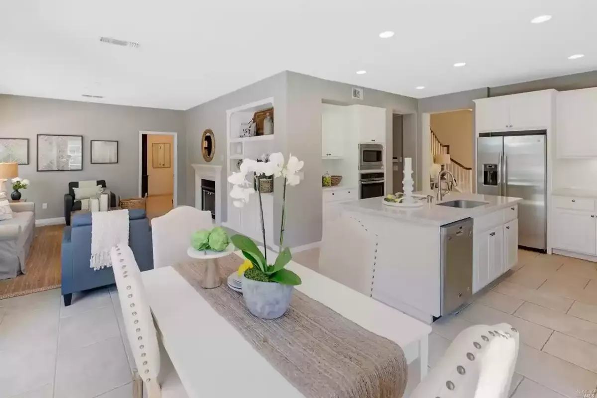 Interior painting on Oak Grove Drive in Novato, California, featuring light gray walls and bright white ceilings for a clean, modern finish.