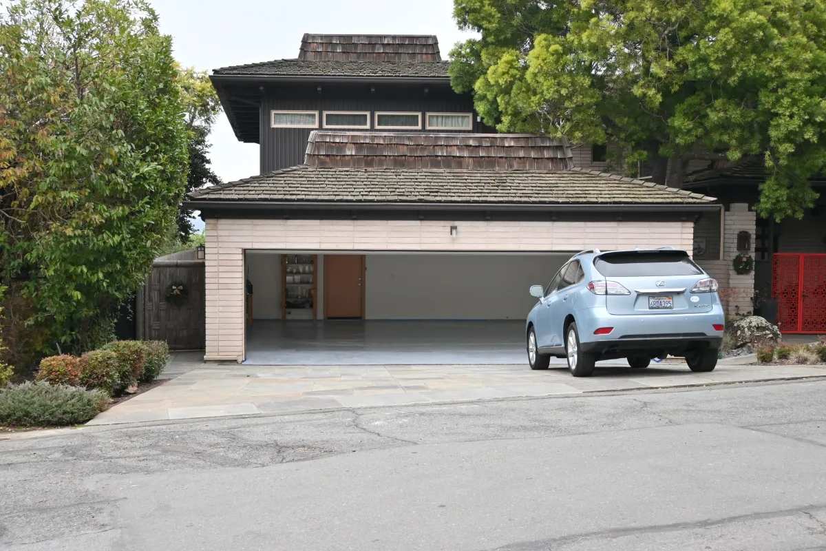 Garage Floor with new epoxy coating in Sausalito, CA