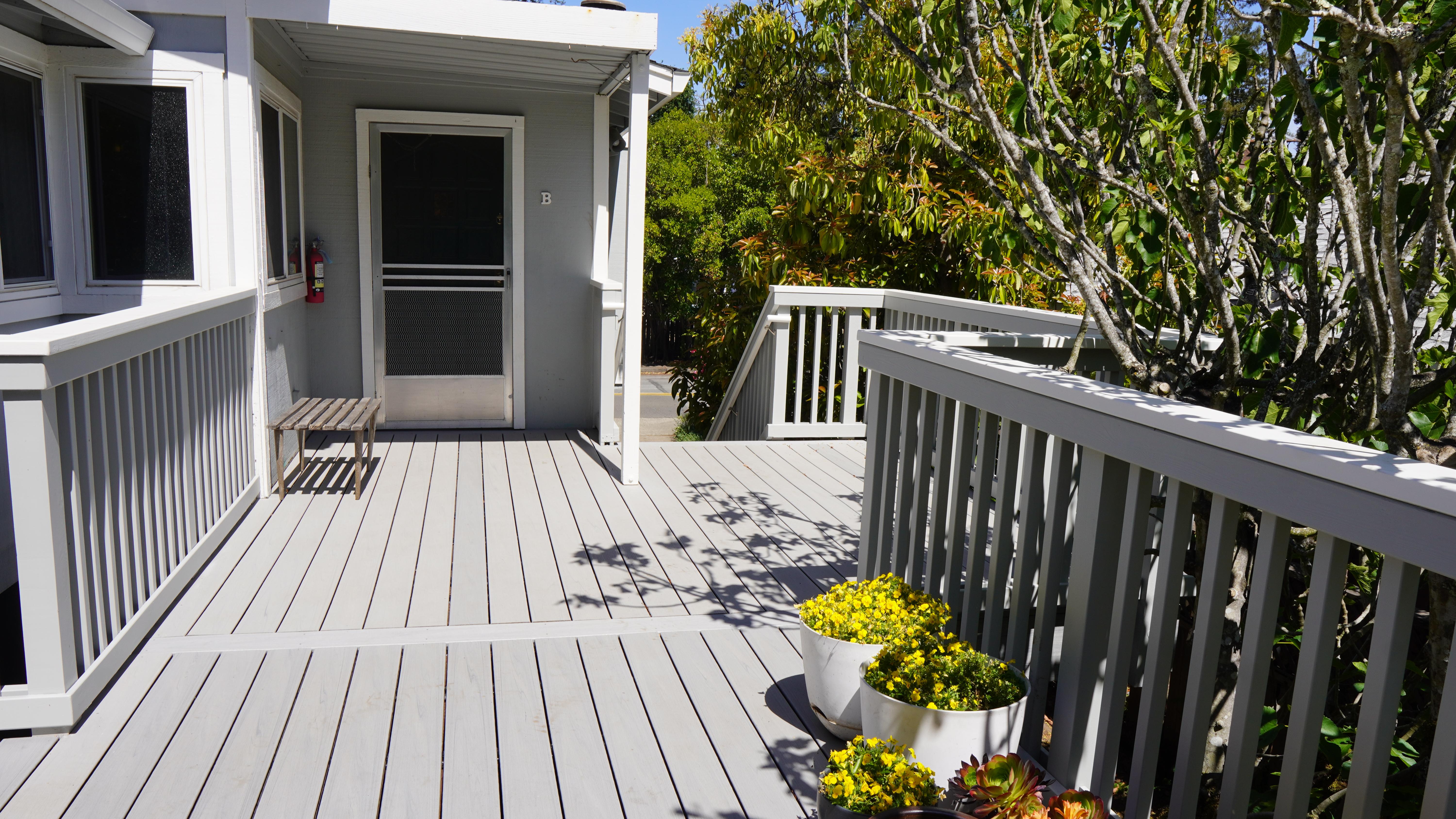 New deck construction with Trex decking in Kentfield CA