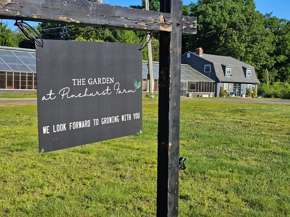 garden at Pinehurst farm
