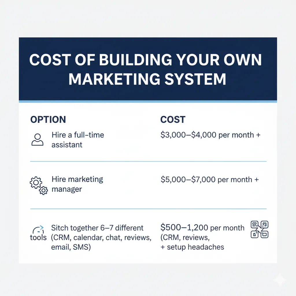 Cost comparison between an AI assistant and a full-time assistant and how much it can save you to have smart automation working for you